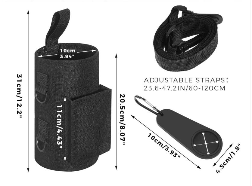 Nexo Magnetisk Flaskhållare – smart flaskväska med ficka för mobil & tillbehör