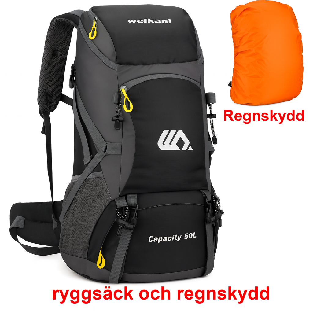 Vandero 50L Trekking Backpack – robust outdoor-ryggsäck för vandring & långa turer