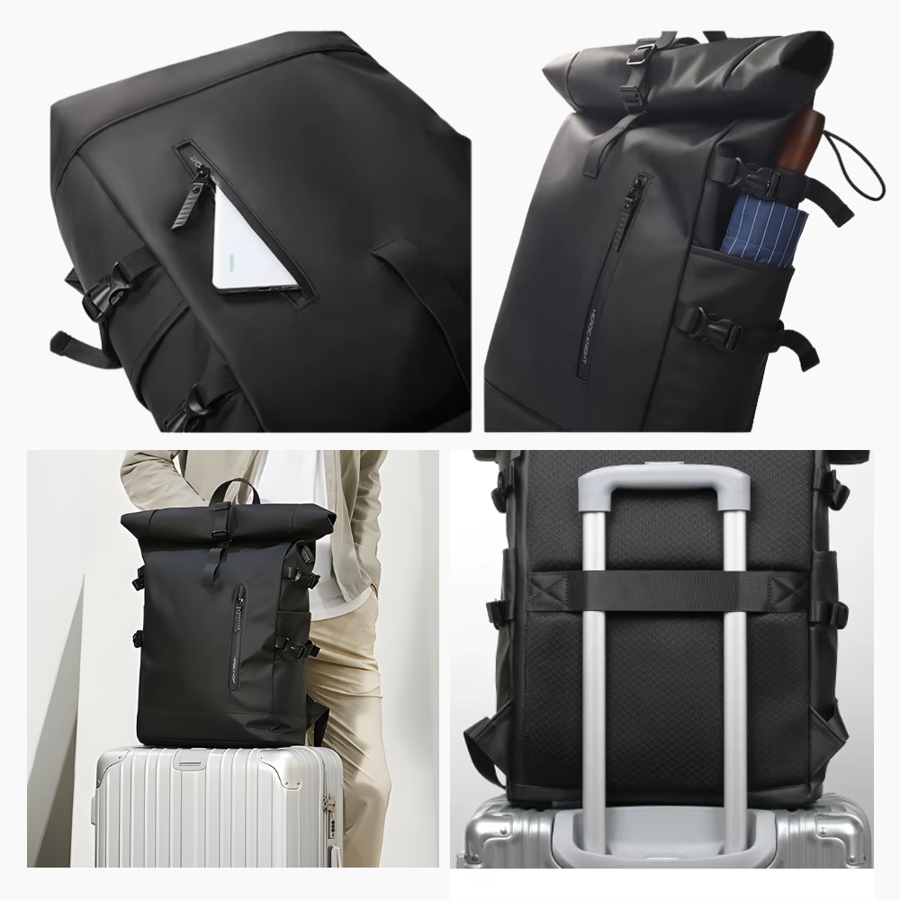 Valero Rolltop – vattentät laptopryggsäck i robust och modern design.