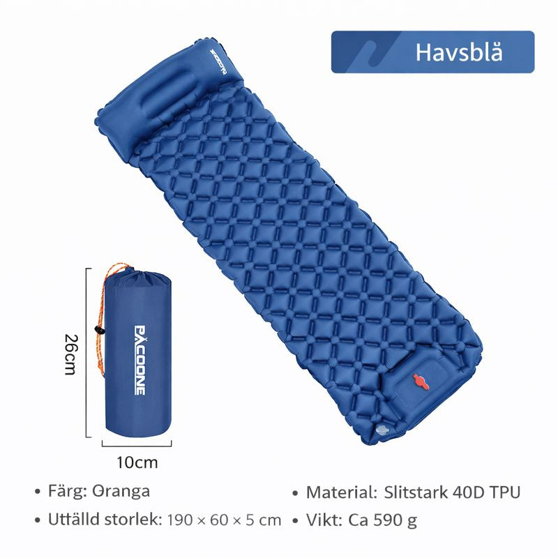 TrailPad – uppblåsbar liggunderlag för vandring & friluftsliv