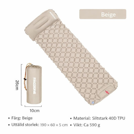 TrailPad – uppblåsbar liggunderlag för vandring & friluftsliv