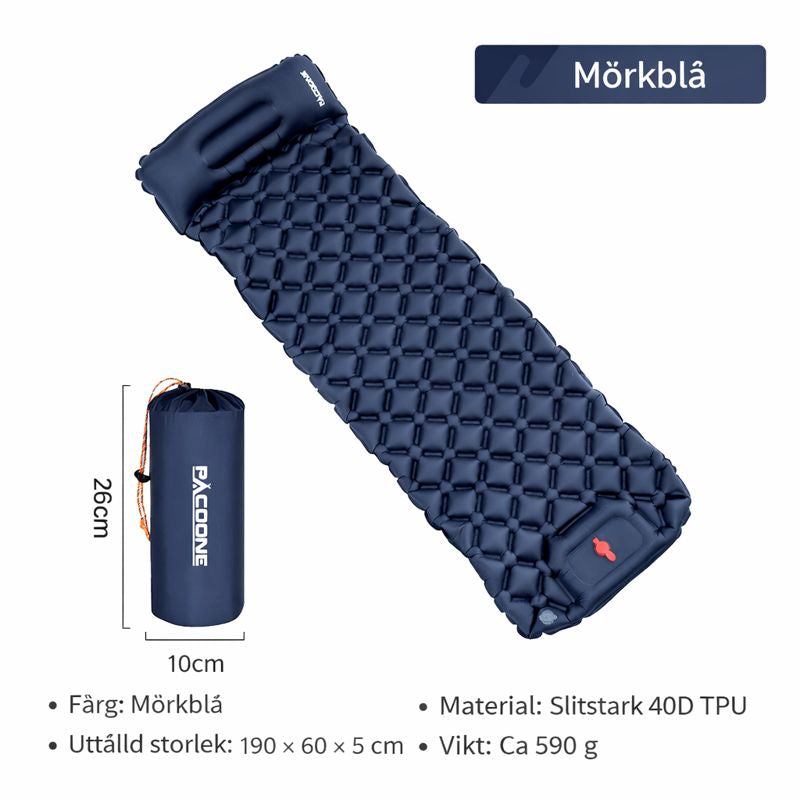 TrailPad – uppblåsbar liggunderlag för vandring & friluftsliv