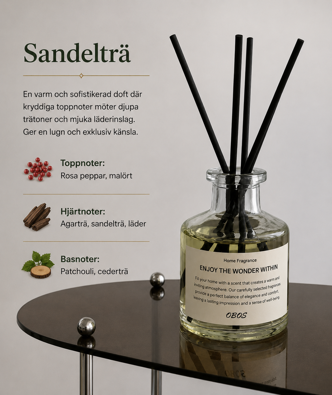 Doftpinnar med Doftolja 50 ml – Rumsdoft för Hem & Inredning