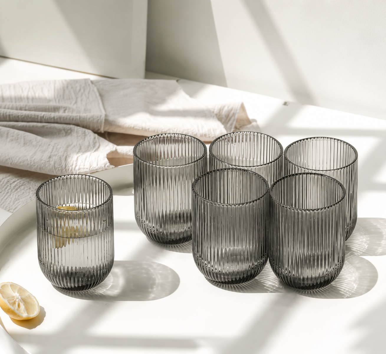 Räfflat Glas i Modern Design