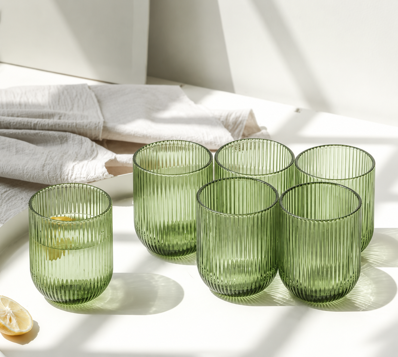 Räfflat Glas i Modern Design