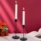 Svart Ljusstake i Metall – Minimalistisk Skandinavisk Design