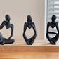 Tänkarfigurer 3-pack – Dekorativa Skulpturer för Modern Inredning