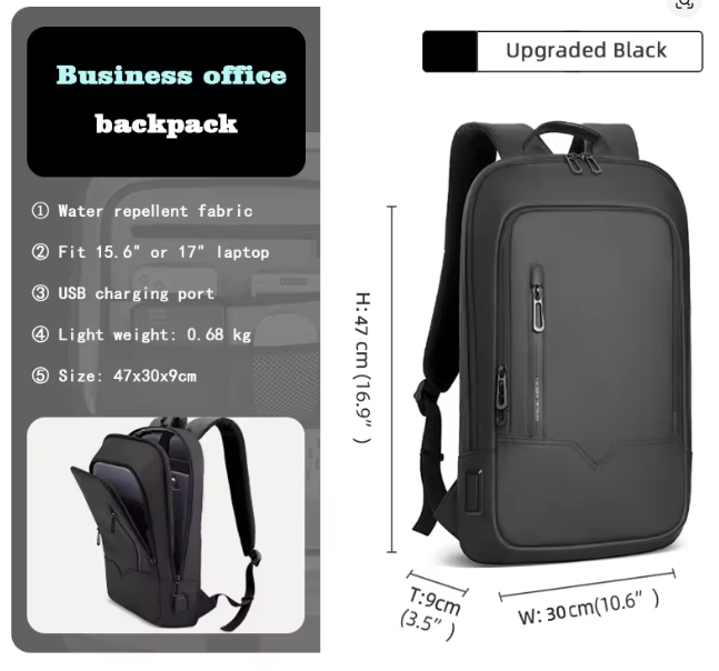 Castro – slim & modern laptopryggsäck för jobb, pendling & resor