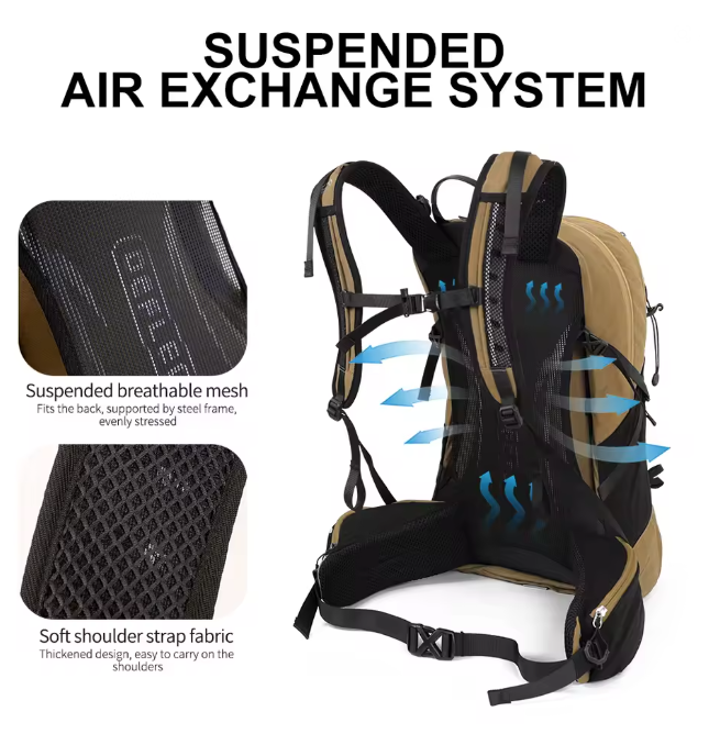 OUTDOOR INOXTO 35L Hiking Pro – slitstark vandringsryggsäck för hiking, äventyr & outdoor