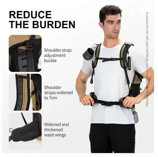 OUTDOOR INOXTO 35L Hiking Pro – slitstark vandringsryggsäck för hiking, äventyr & outdoor