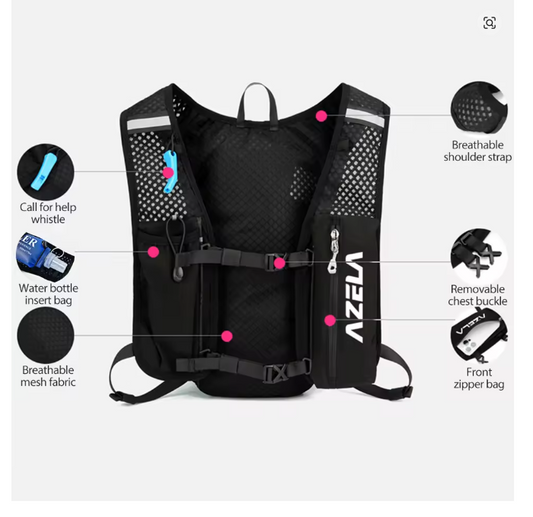 NEWBOLER Water Bag – ultralätt hydreringsryggsäck 5L för löpning, cykling & trail