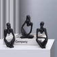 Tänkarfigurer 3-pack – Dekorativa Skulpturer för Modern Inredning