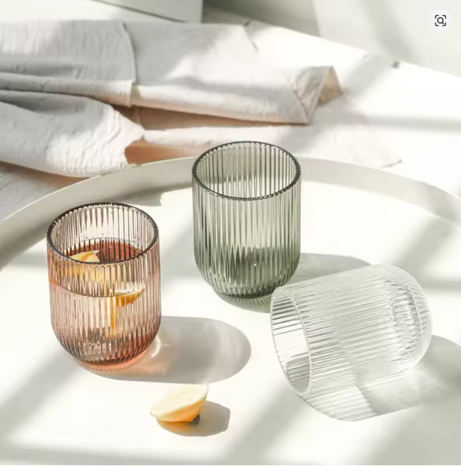 Räfflat Glas i Modern Design