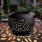 Solar Lantern – Solcellsdriven Bordslampa i Metall