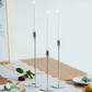 Klassiska Ljusstakar i Silver – 3-pack