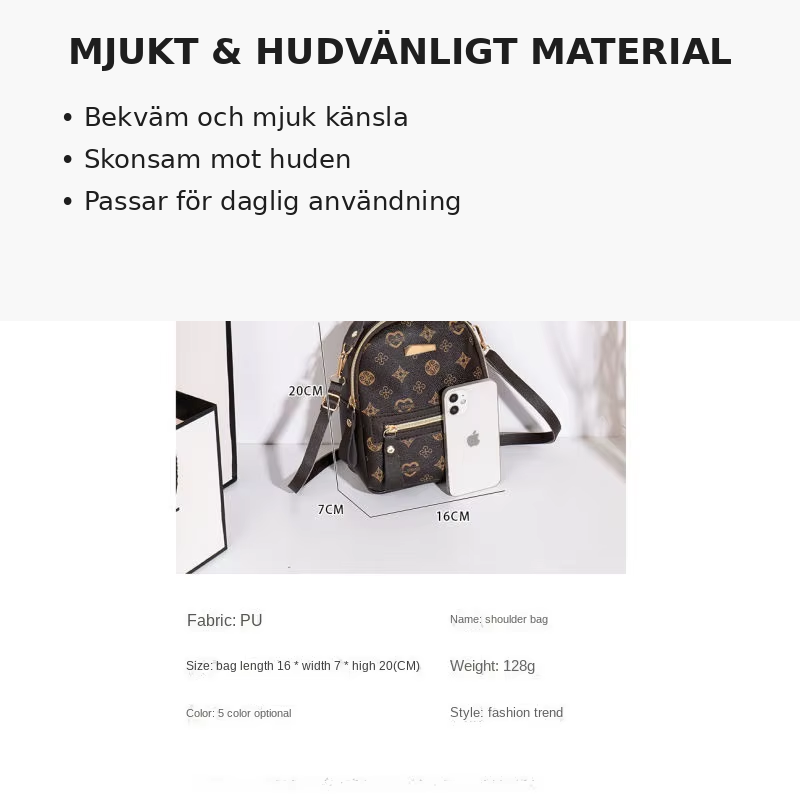 Luna Mini – elegant vardagsryggsäck i kompakt format