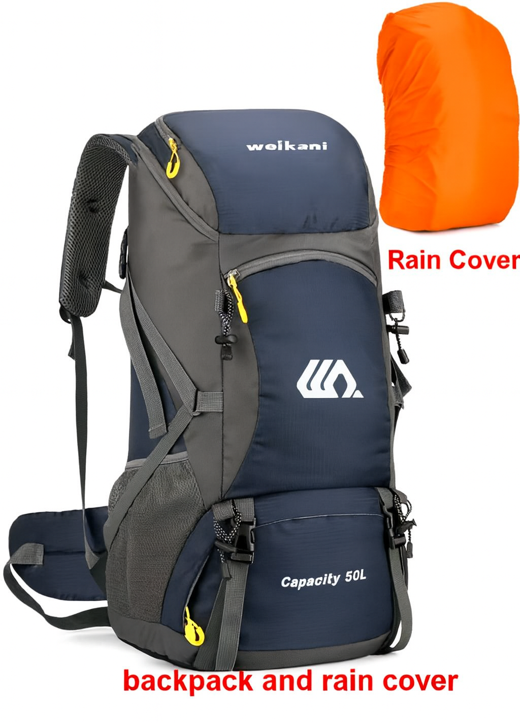 Vandero 50L Trekking Backpack – robust outdoor-ryggsäck för vandring & långa turer